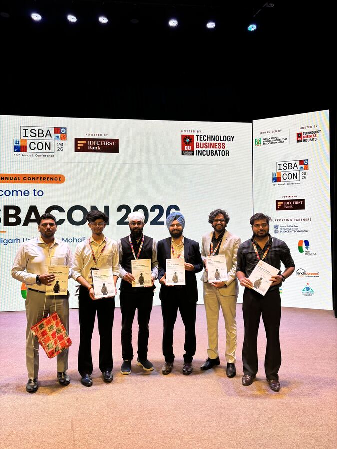 The GUESSS India team with the report at ISBACON 2026